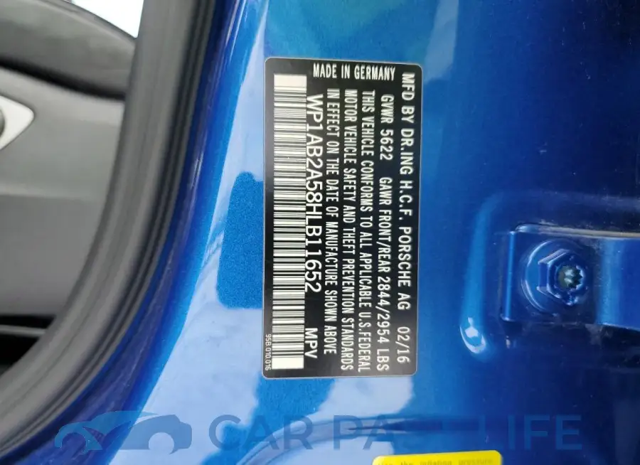 WP1AB2A58HLB11652# 13