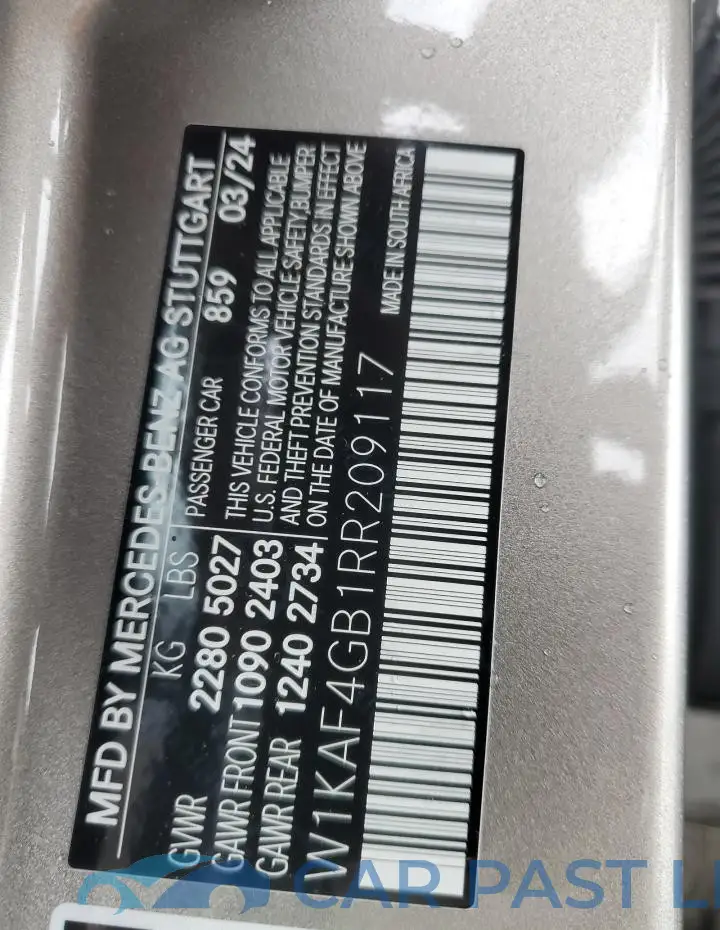 W1KAF4GB1RR209117# 12