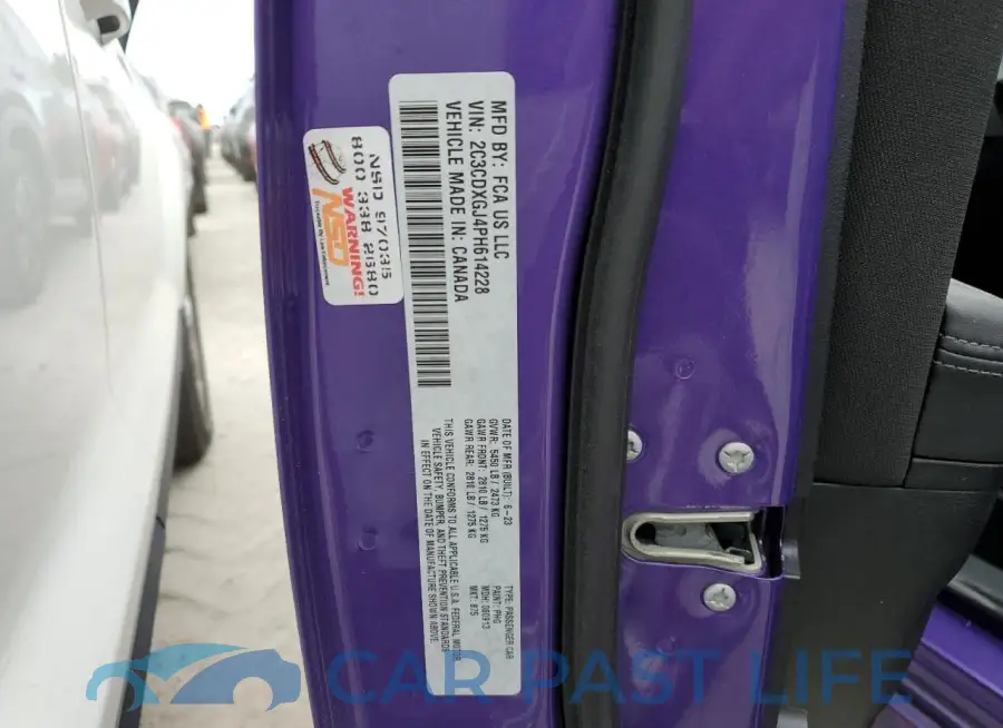 2C3CDXGJ4PH614228# 12