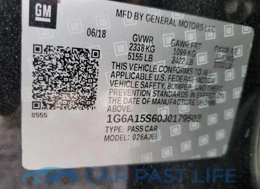 1G6A15S60J0179502# 12