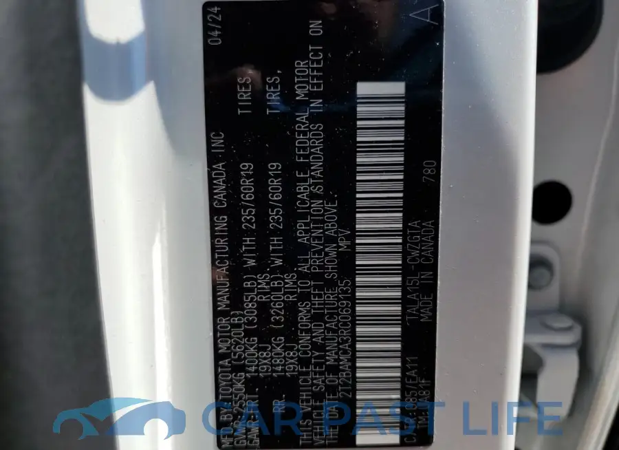 2T2BAMCA3RC069135# 13