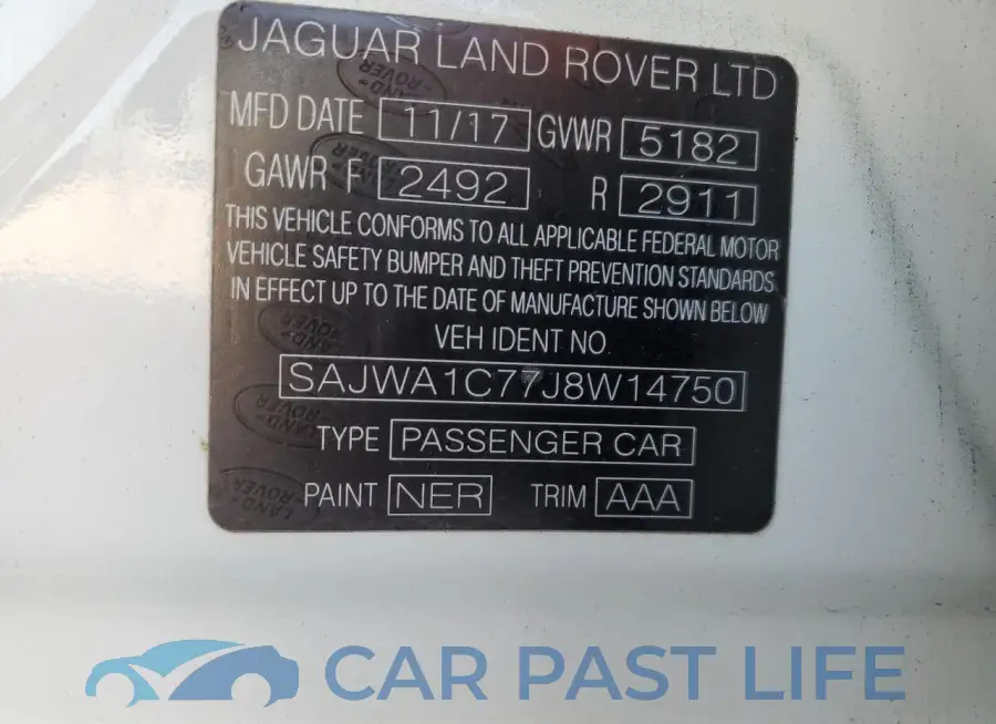 SAJWA1C77J8W14750# 12