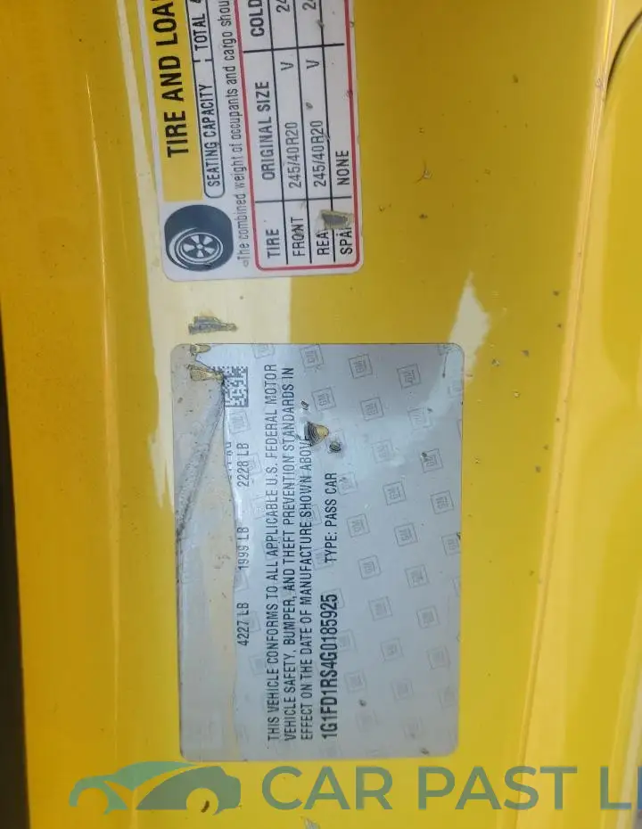 1G1FD1RS4G0185925# 12