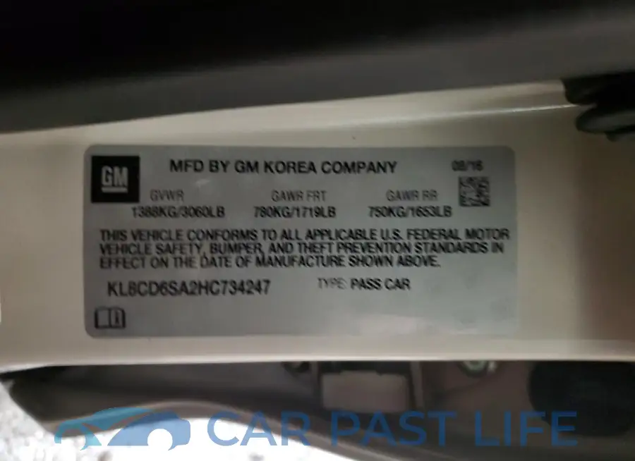 KL8CD6SA2HC734247# 12
