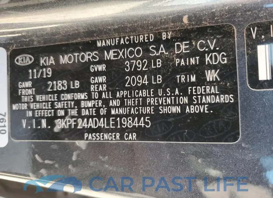 3KPF24AD4LE198445# 13