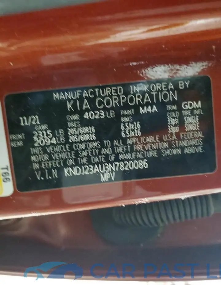 KNDJ23AU3N7820086# 12