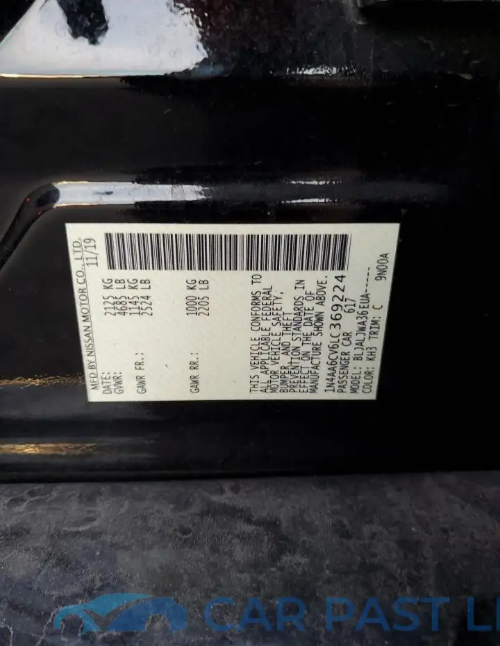 1N4AA6CV6LC369224# 13