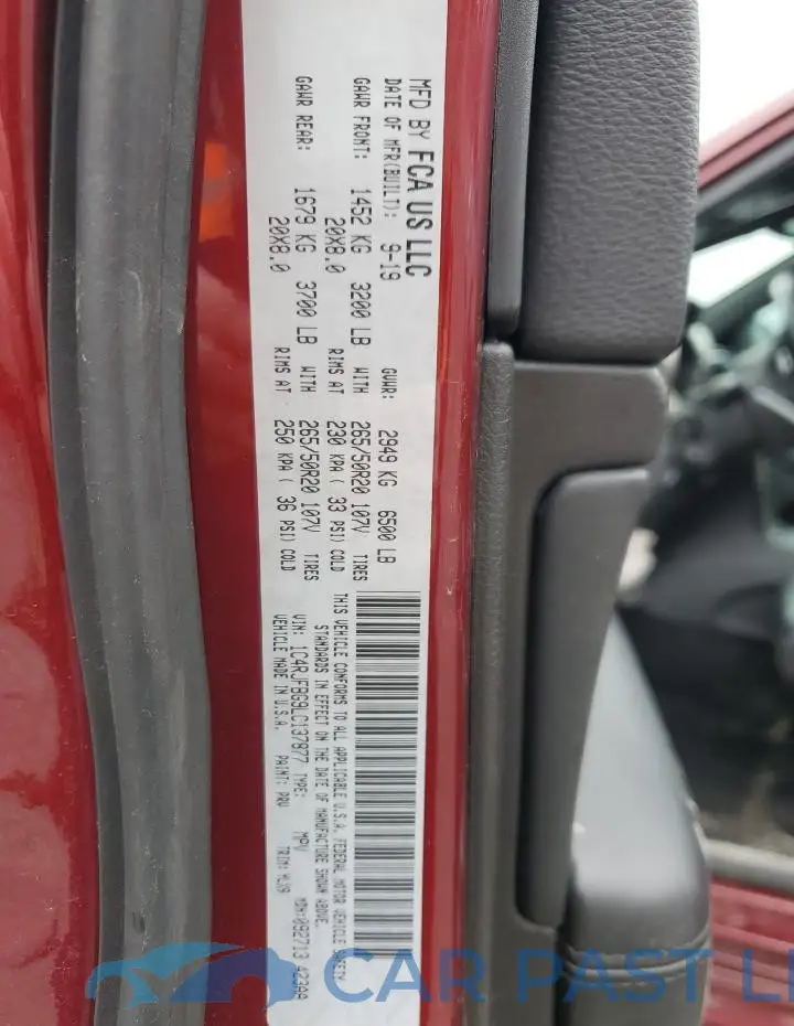 1C4RJFBG9LC137877# 13