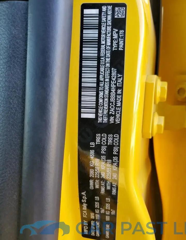 ZACCJBBB4HPE42807# 14