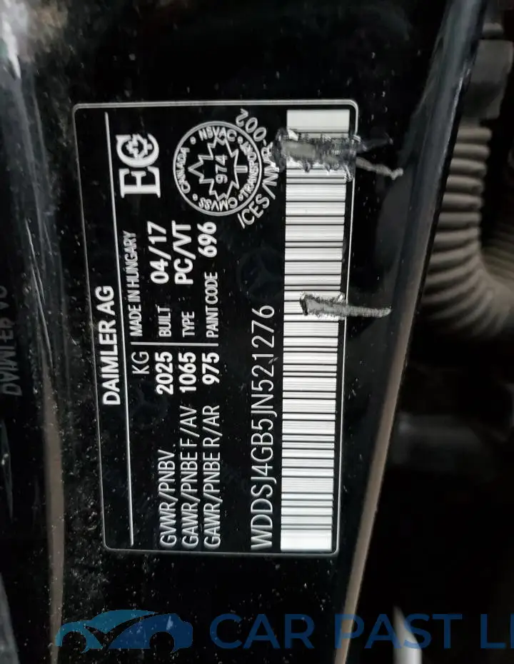 WDDSJ4GB5JN521276# 13