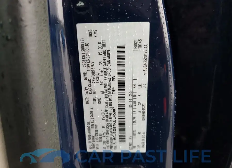 5LMCJ3D97KUL45907# 13