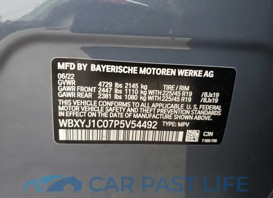 WBXYJ1C07P5V54492# 13