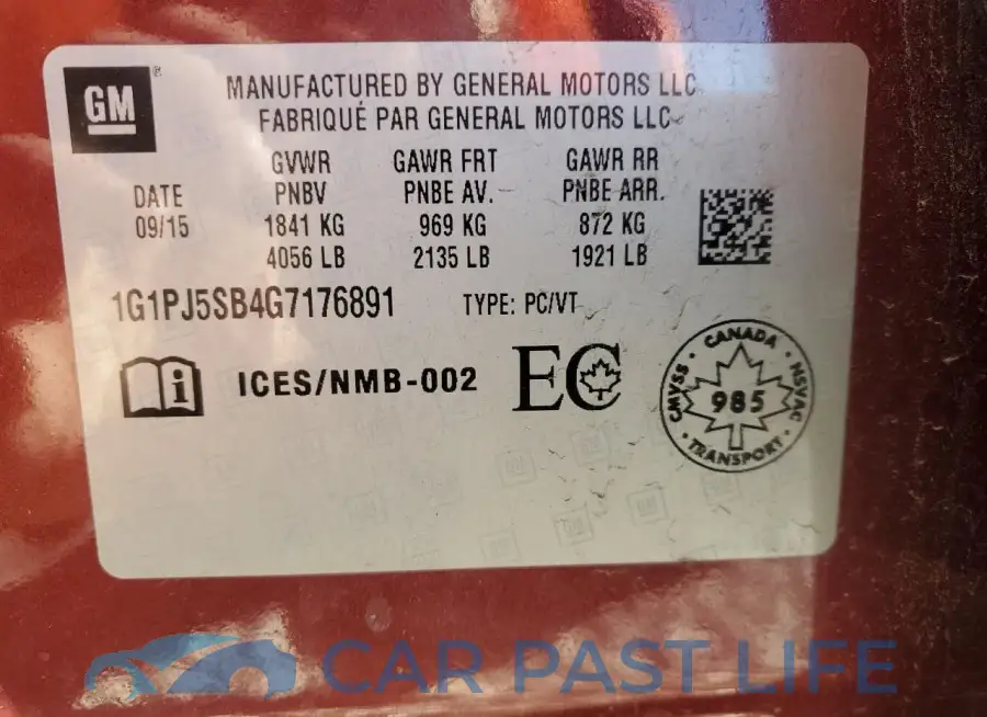1G1PJ5SB4G7176891# 12