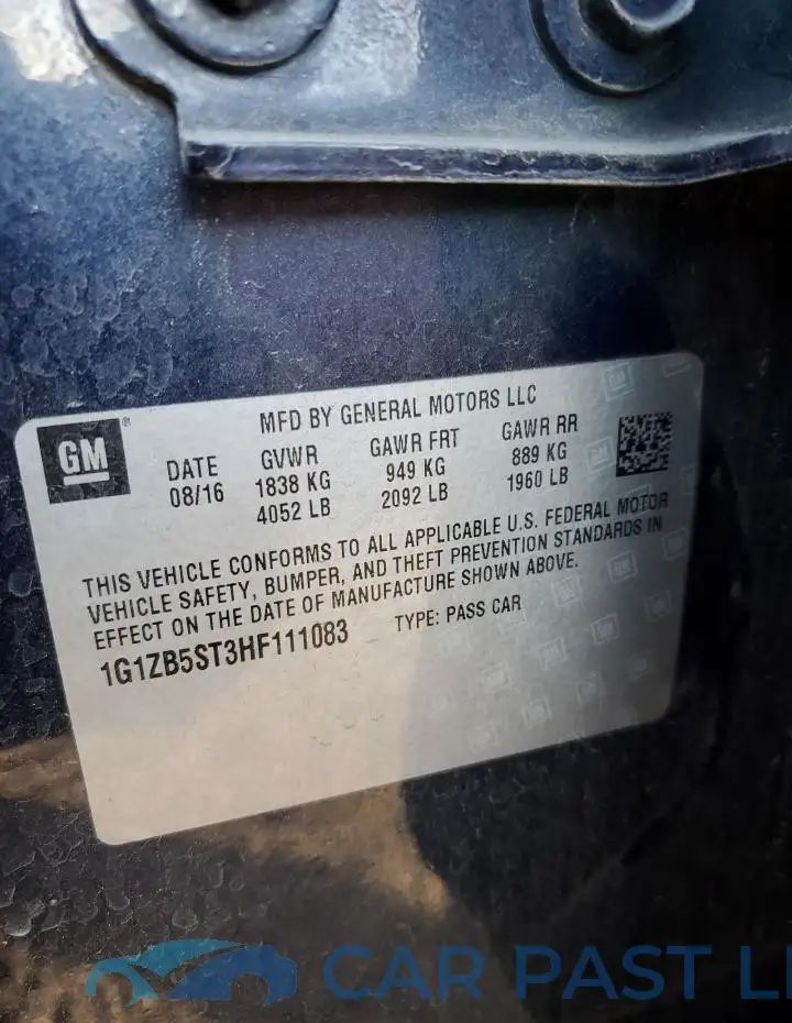 1G1ZB5ST3HF111083# 12