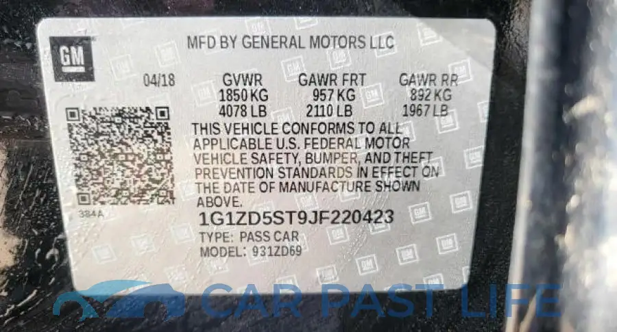 1G1ZD5ST9JF220423# 10