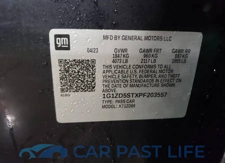 1G1ZD5STXPF203557# 13