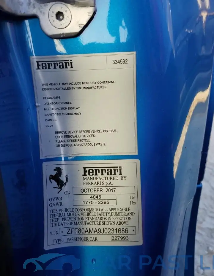 ZFF80AMA9J0231686# 13