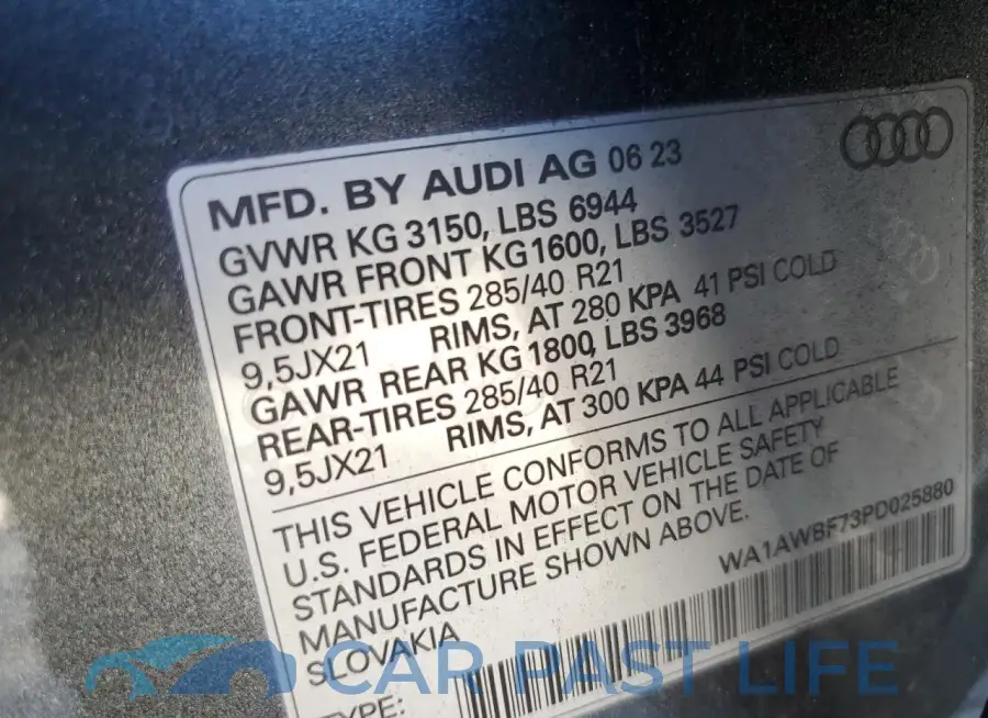WA1AWBF73PD025880# 13