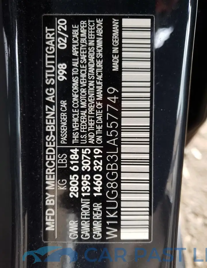 W1KUG8GB3LA557749# 12