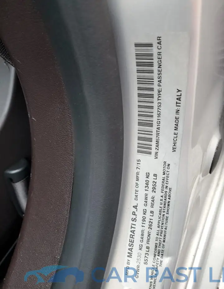 ZAM57RTA1G1167753# 12