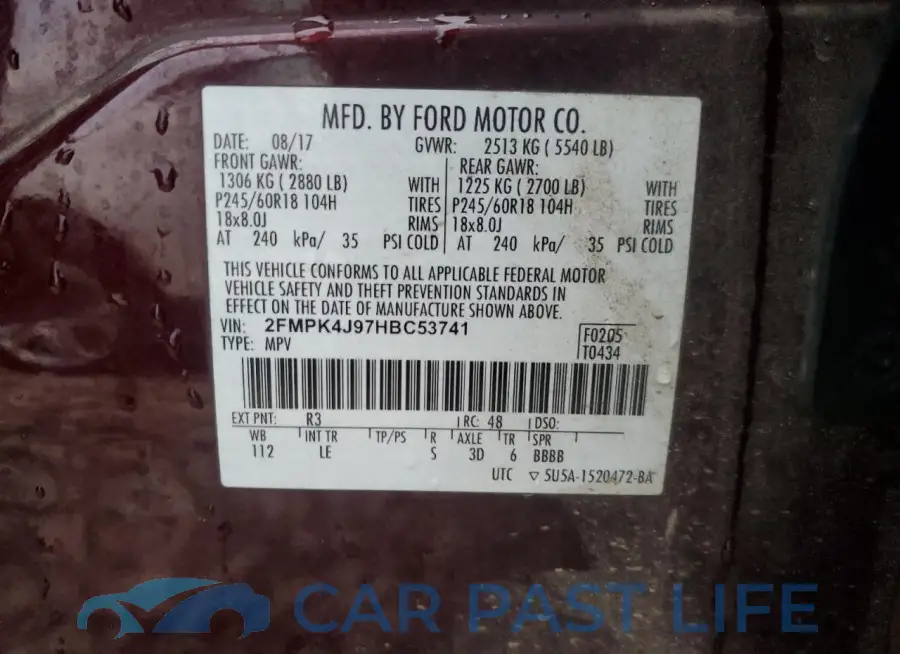 2FMPK4J97HBC53741# 13