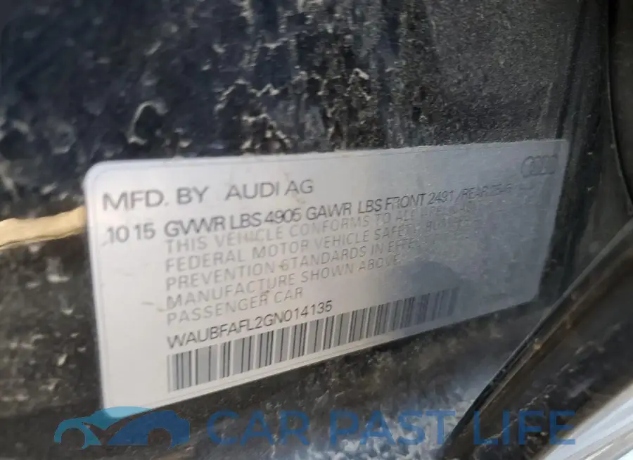 WAUBFAFL2GN014135# 12