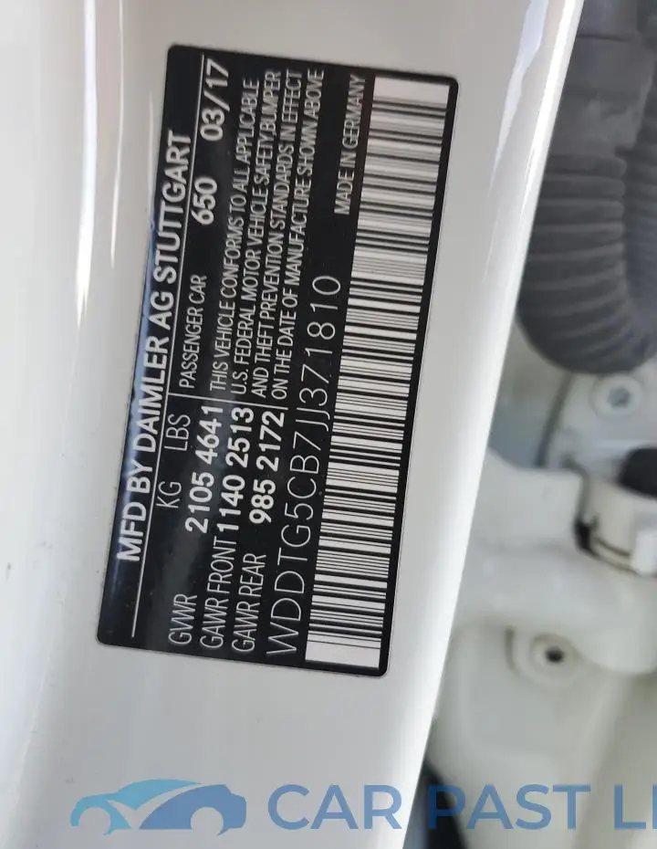 WDDTG5CB7JJ371810# 13