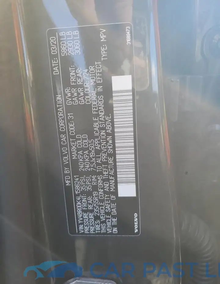 YV4BR0DK4L1586241# 13
