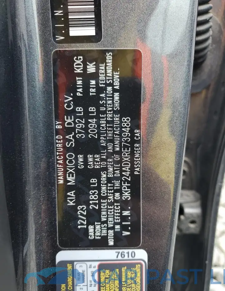 3KPF24ADXRE739488# 13