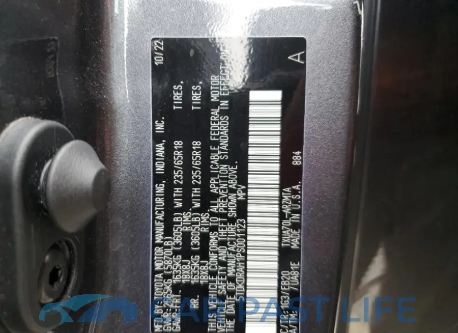5TDKDRAH1PS001123# 13