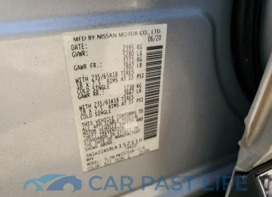 5N1AZ2AS8LN152116# 14