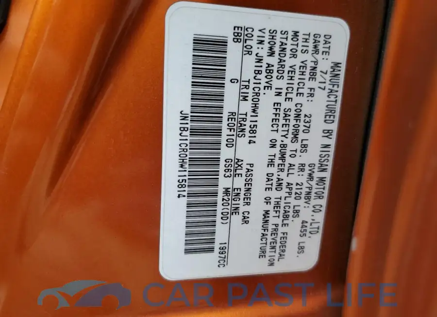 JN1BJ1CR0HW115814# 13