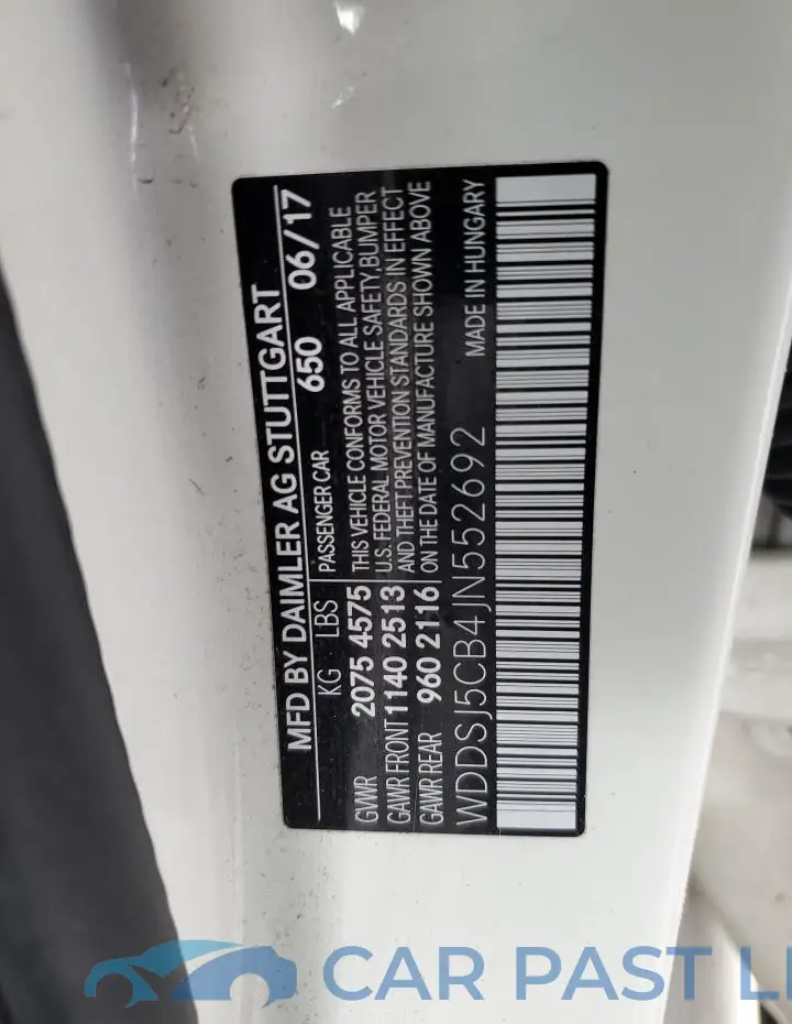WDDSJ5CB4JN552692# 12