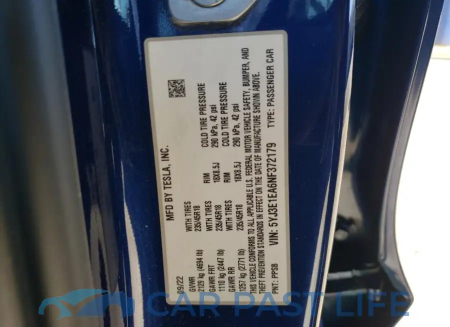5YJ3E1EA6NF372179# 12