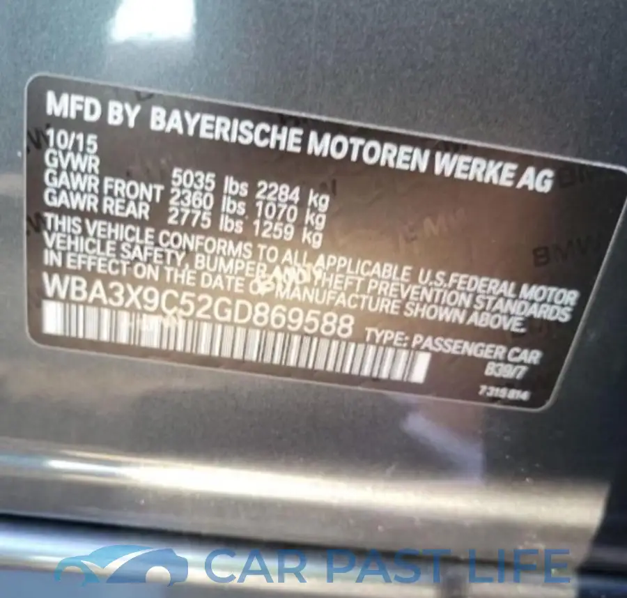 WBA3X9C52GD869588# 10