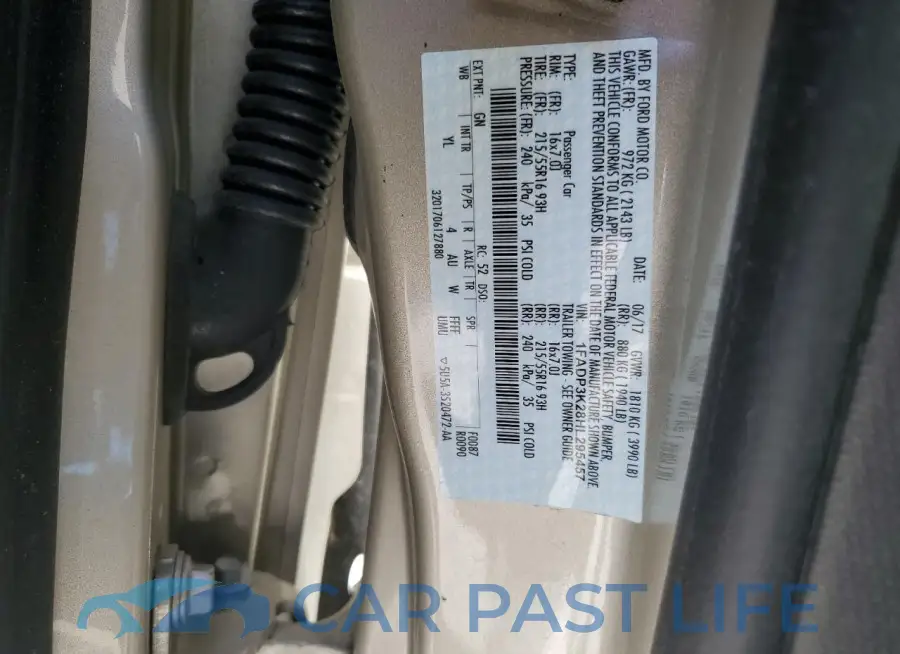 1FADP3K28HL295457# 12