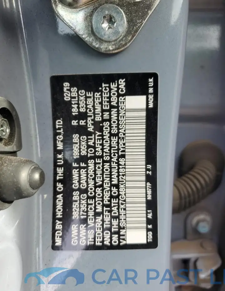SHHFK7G48KU218146# 13