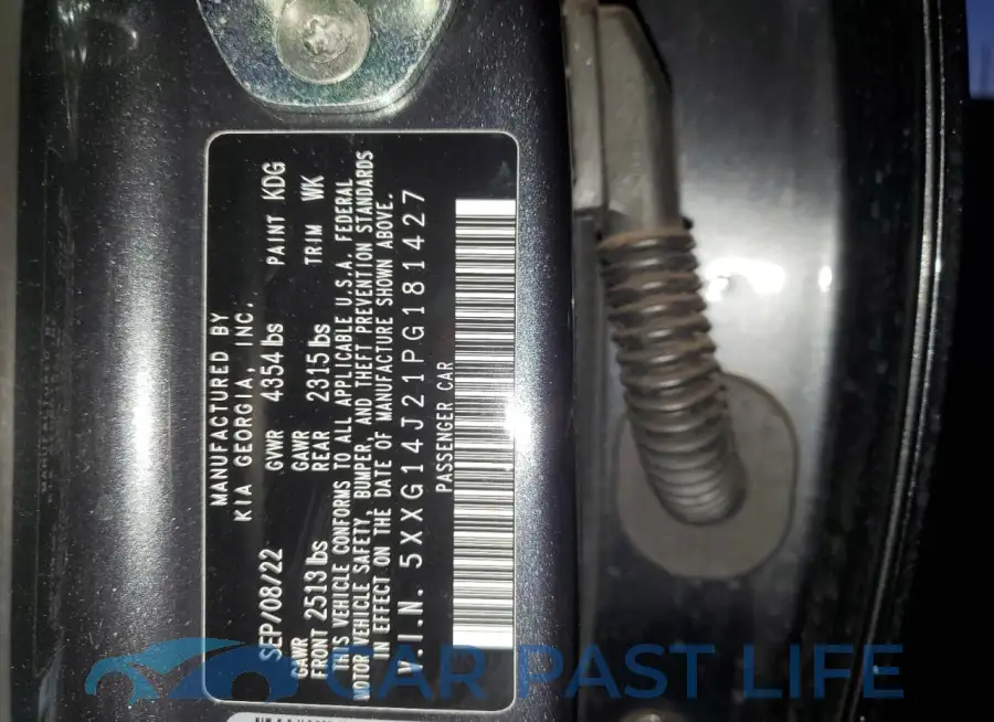 5XXG14J21PG181427# 13