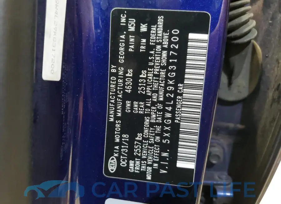5XXGW4L29KG317200# 12