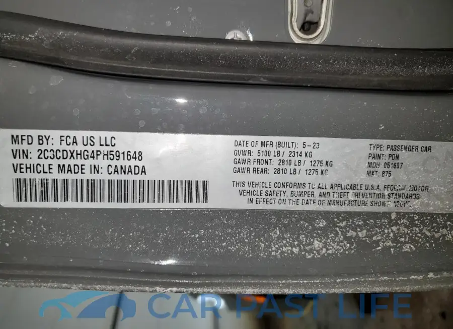 2C3CDXHG4PH591648# 12