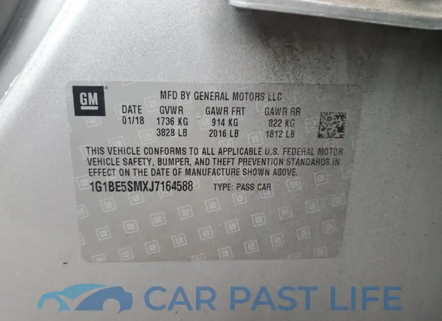 1G1BE5SMXJ7164588# 12