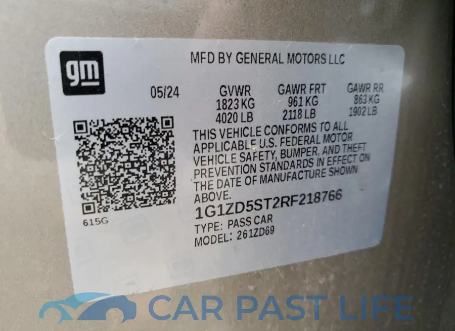 1G1ZD5ST2RF218766# 12
