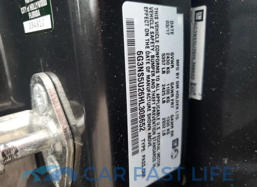 6G3NS5U26HL308652# 12