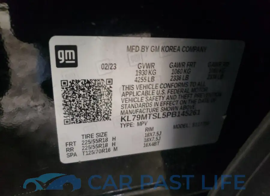 KL79MTSL5PB145261# 12