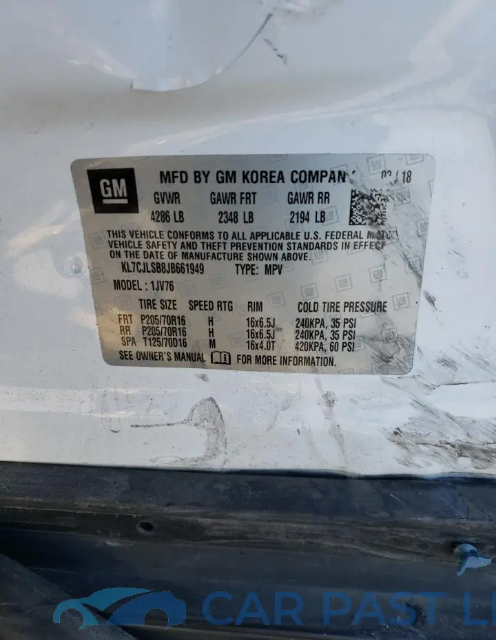 KL7CJLSB8JB661949# 13