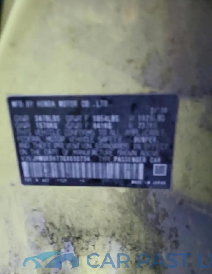 JHMGK5H77GX030734# 12
