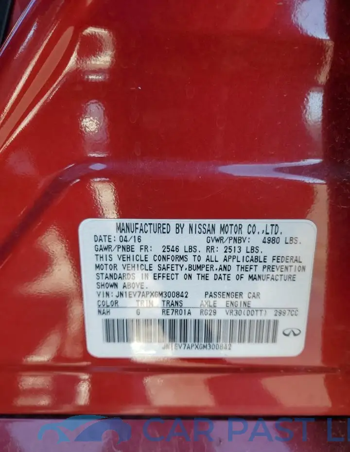 JN1EV7APXGM300842# 12