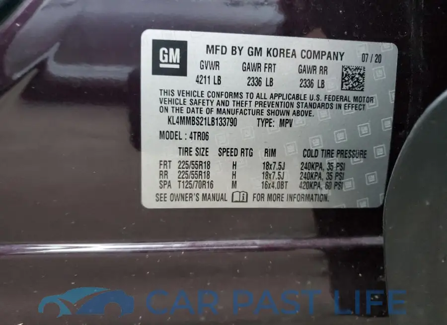 KL4MMBS21LB133790# 13