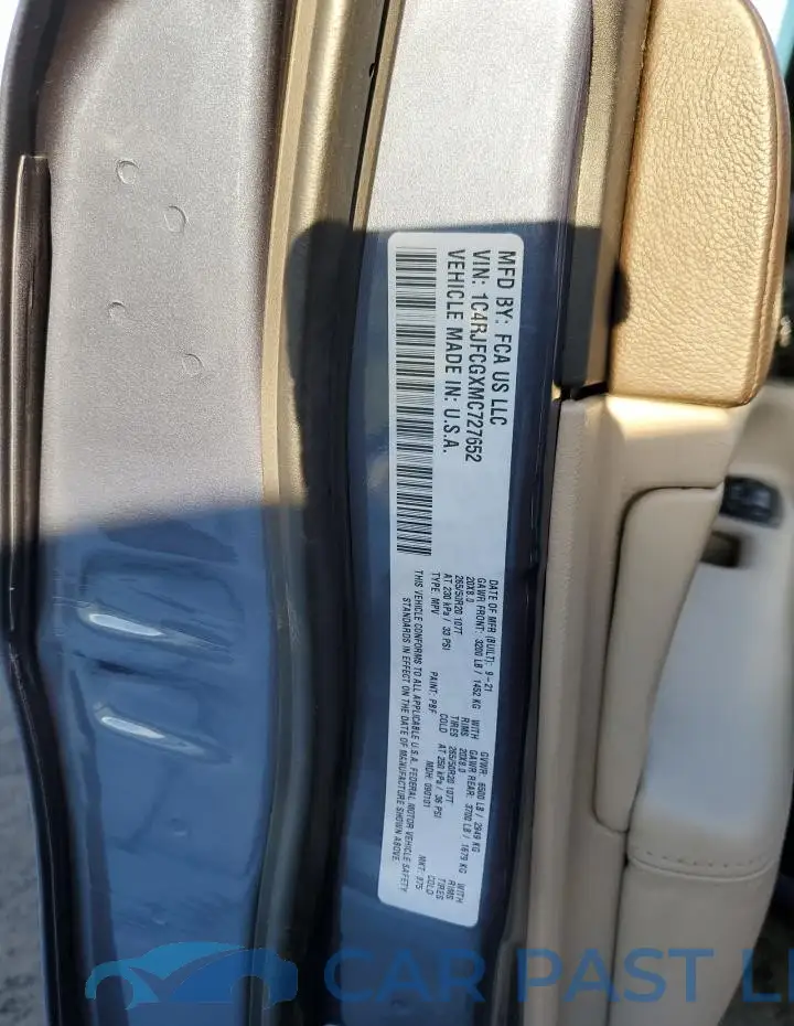 1C4RJFCGXMC727652# 13