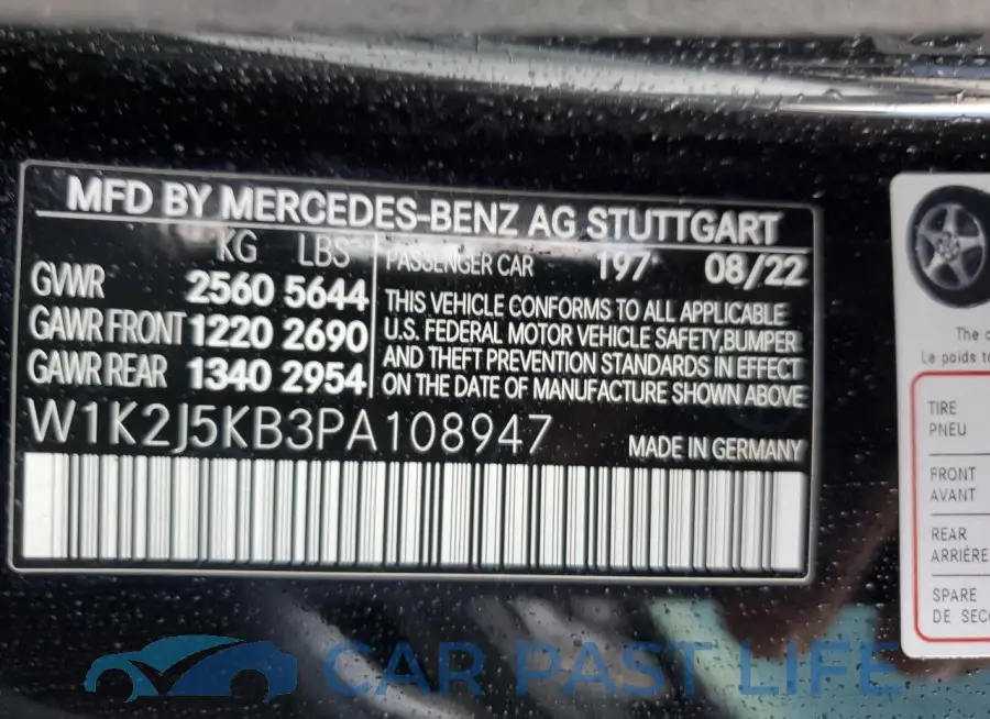 W1K2J5KB3PA108947# 13